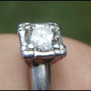Antique Platinum Engagement Ring